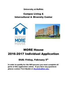 sophoMORE House Program ApplicationPDF)