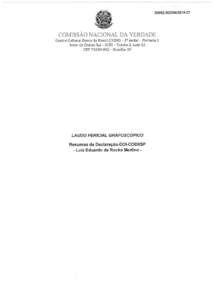 -27  COMISSÃO NACIONAL DA VERDADE Centro Cultural Banco do Brasil (CCBBandar - Portaria 1 Setor de Clubes Sul- SCES- Trecho 2, Lote 22 CEPBrasília-DF