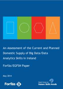 An Assessment of the Current and Planned Domestic Supply of Big Data/Data Analytics Skills in Ireland Forfás/EGFSN Paper May 2014