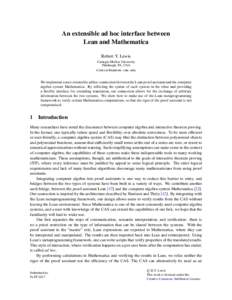 Computing / Software engineering / Computer programming / Functional programming / Subroutines / Computability theory / Theoretical computer science / Computer algebra systems / Pattern matching / Wolfram Mathematica / Expr / Anonymous function