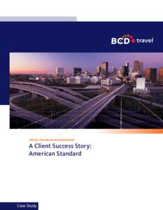 hotel program management  A Client Success Story: American Standard  Case Study