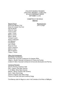 Nolan Karras / Utah State Board of Regents / Michael T. Benson / Southern Utah University / Utah System of Higher Education / Utah / American Association of State Colleges and Universities / Dixie State College of Utah