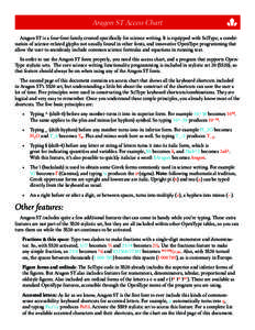 Aragon ST Access Chart   Aragon ST is a four-font family created specifically for science writing. It is equipped with SciType, a combination of science-related glyphs not usually found in other fonts, and innovative 