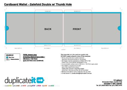 Cardboard Wallet - Gatefold Double.psd