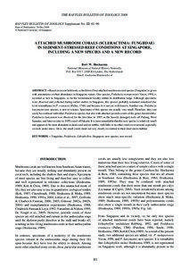 THE RAFFLES BULLETIN OF ZOOLOGY 2009 RAFFLES BULLETIN OF ZOOLOGY Supplement No. 22: 81–90 Date of Publication: 30 Dec.2009