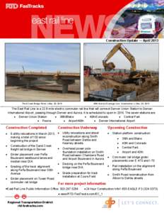 Construction Update — April[removed]40th Avenue Drainage Line Construction — Mar. 20, 2013 Third Creek Bridge Work —Mar. 20, 2013