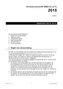 Correctievoorschrift VMBO-GL en TLtijdvak 1