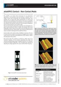 NANOSCOPY  APPLICATION NOTE M05 Scanning Probe Microscopes for extreme Environments