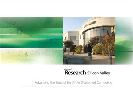 Silicon Valley Advancing the State of the Art in Distributed Computing