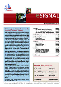 eSIGNAL The iimt-Newsletter, edition 2013_02 What energy suppliers can learn from the mainframe computer industry When I ran the time series analysis for my diploma