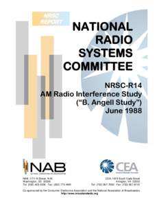 Technology / Consumer Electronics Association / National Association of Broadcasters / AM broadcasting / Electronic engineering / Broadcasting / Standards organizations / National Radio Systems Committee / Broadcast engineering