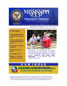 Mississippi Insurance Department News