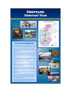 CHOPTANK TRIBUTARY TEAM Top 10 Team Accomplishments 1.