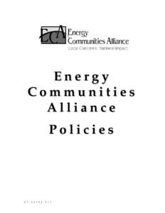 Energy Communities Alliance Policies[removed][removed]