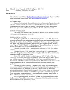 Richard P. Bland / Tom Pendergast / Harry S. Truman / William Tecumseh Sherman / Geography of Missouri / Missouri / Springfield /  Missouri metropolitan area