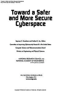 Computer security / Public safety / Richard Forno / Howard Schmidt / Year of birth missing / Security / National Academy of Sciences