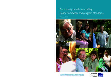 Community health counselling - Policy framework and program standards