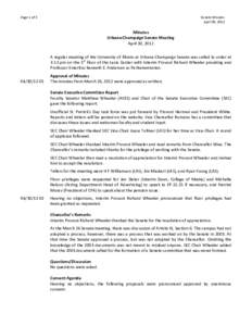 Page 1 of 3  Senate Minutes April 30, 2012  Minutes