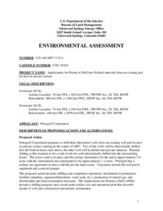 Environmental economics / Environmental science / Colorado Western Slope / Roan Plateau / Environmental impact assessment / Bureau of Land Management / Environmental impact statement / Herbicide / Environment / Impact assessment / Earth