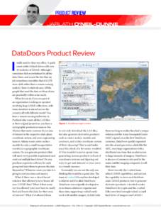 PRODUCT REVIEW Jarlath O’Neil-Dunne DataDoors Product Review  I