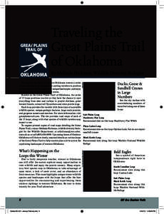 Traveling the Great Plains Trail of Oklahoma What’s Happening on the Loops this Winter