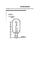 KEYHOLE BOUNCE Elimination: Horse on or over the line, peg or rail down, deviation of course. 