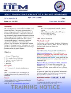 United States Department of Homeland Security / Disaster preparedness / Humanitarian aid / Occupational safety and health / Office of Emergency Management / National Response Framework / Preparedness / Emergency management / Public safety / Management