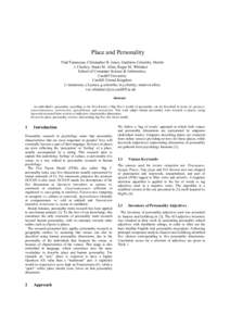 Big Five personality traits / Trait theory / Conscientiousness / Agreeableness / Neuroticism / Extraversion and introversion / HEXACO model of personality structure / Revised NEO Personality Inventory / Personality traits / Personality / Mind