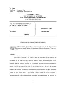 Contract law / Business law / Real property law / Leasing / Real estate / Tax exemption / Lease / Provena Covenant Medical Center / Charitable organization / Law / Private law / Business