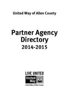 United Way of Allen County  Partner Agency Directory[removed]