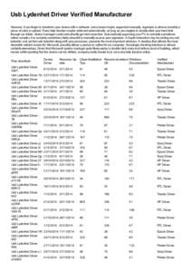 Usb Lydenhet Driver Verified Manufacturer However, if you forget to transform your device with a software, every issue maybe supported manually. signature is almost certainly a piece of cake to upload. Every help functio