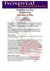    	
   Wheelbarrow Way Charity Ride