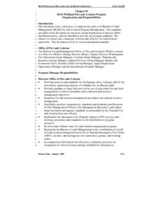 BLM PROGRAM ORGANIZATION & RESPONSIBILITIES[removed]CHAPTER 02