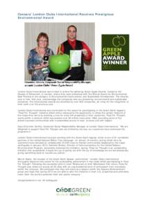 Caesars’ London Clubs International Receives Prestigious Environmental Award London Clubs International was invited to attend the glittering Green Apple Awards, hosted at the Houses of Parliament, in London, where they