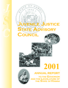 JUVENILE JUSTICE STATE ADVISORY COUNCIL 2001 ANNUAL REPORT