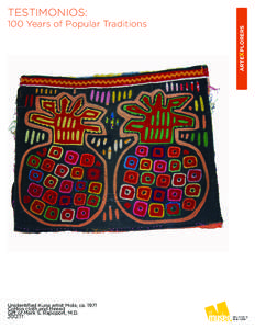 Kuna people / Molidae / Needlework / San Blas Islands / Croatian kuna / Panama / Appliqué / Kuna / Museum of London Archaeology Service / Americas / Indigenous textile art of the Americas / Mola
