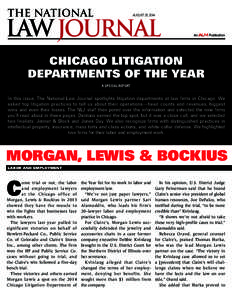 august 25, 2014  chicago litigation DEPARTMENTS OF THE YEAR A special report