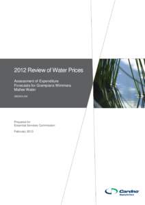 [removed]Review Review of of Water Water Prices Prices