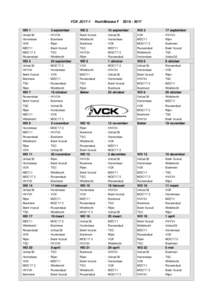 VCK JO17-1 WD 1 3 september  Hoofdklasse F