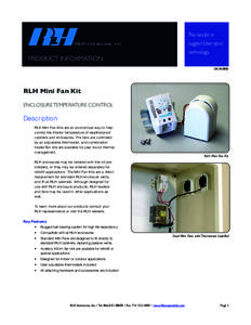 The leader in rugged fiber optic RLH Industries, Inc.  technology.