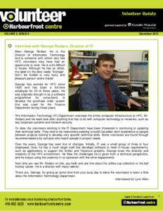 Volunteer Newsletter  - December 2013.Revised