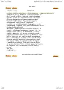 Lettura singola notizia  http://www.agenzien.chiesacattolica.it/pls/agenzie/consultazione... Testo Notizia