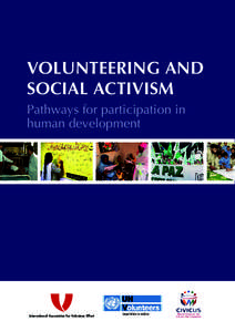 1  VOLUNTEERING AND SOCIAL ACTIVISM Pathways for participation in human development