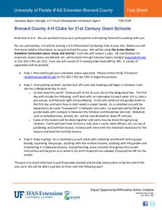 Microsoft Word - Brevard County 4-H Clubs for 21st Century Grant Schools)