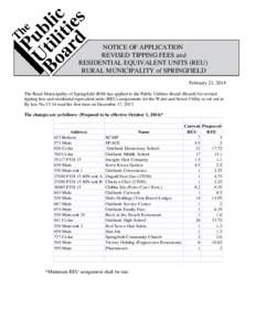 Manitoba Public Utilities Board / Rural Municipality of Springfield /  Manitoba / Manitoba Highway 1