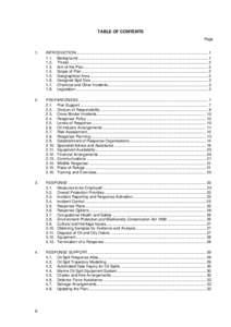 TABLE OF CONTENTS Page 1.  INTRODUCTION........................................................................................................................... 1