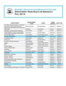 Microsoft Word - DH Election Schedule - Fall 2014
