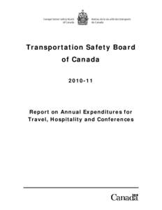 Trustee Savings Bank / Expense / Safety / Transportation Safety Board of Canada / Transport