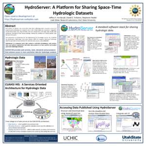 HydroServer: A Platform for Sharing Space-Time Hydrologic Datasets Open-source development at: http://hydroserver.codeplex.com