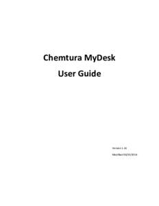 Chemtura MyDesk User Guide